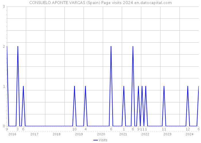 CONSUELO APONTE VARGAS (Spain) Page visits 2024 