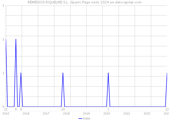 REMEDIOS RIQUELME S.L. (Spain) Page visits 2024 