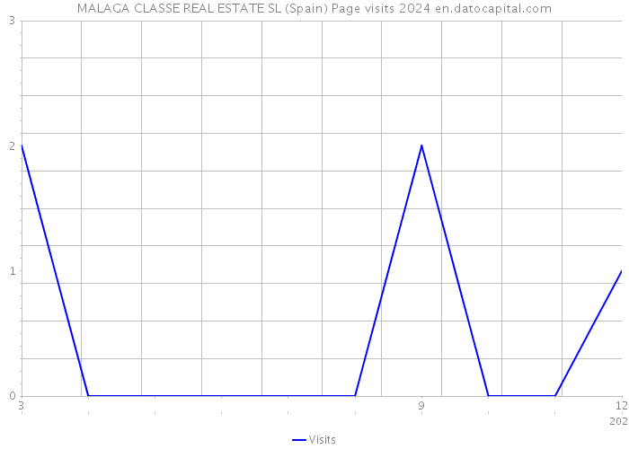 MALAGA CLASSE REAL ESTATE SL (Spain) Page visits 2024 