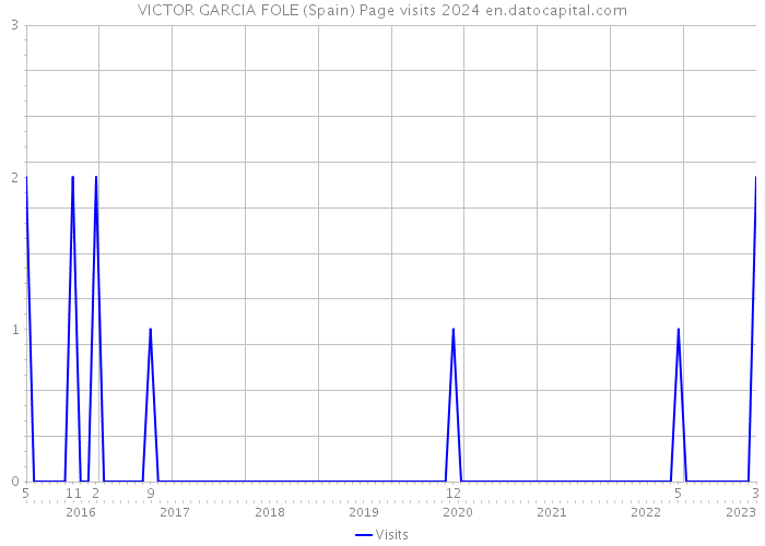 VICTOR GARCIA FOLE (Spain) Page visits 2024 