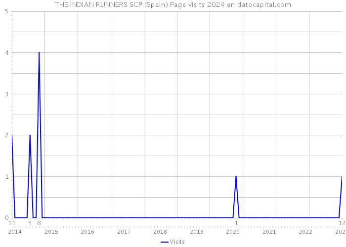 THE INDIAN RUNNERS SCP (Spain) Page visits 2024 
