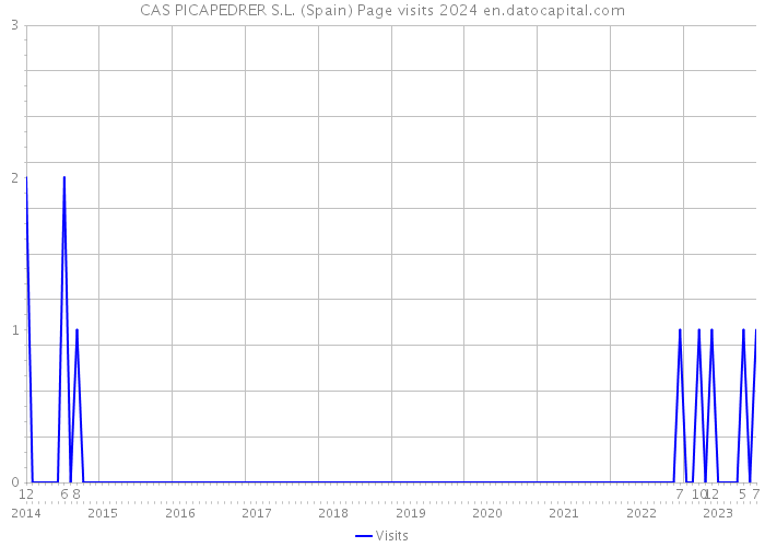 CAS PICAPEDRER S.L. (Spain) Page visits 2024 