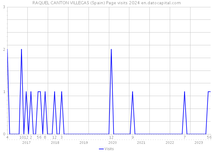 RAQUEL CANTON VILLEGAS (Spain) Page visits 2024 