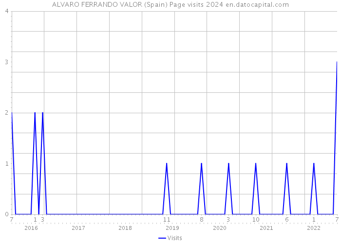 ALVARO FERRANDO VALOR (Spain) Page visits 2024 