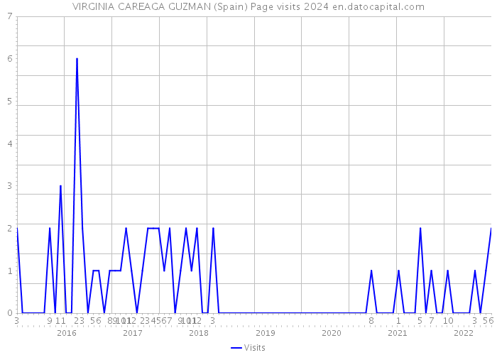 VIRGINIA CAREAGA GUZMAN (Spain) Page visits 2024 