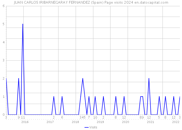 JUAN CARLOS IRIBARNEGARAY FERNANDEZ (Spain) Page visits 2024 