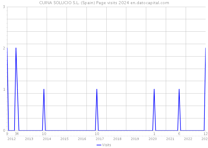 CUINA SOLUCIO S.L. (Spain) Page visits 2024 