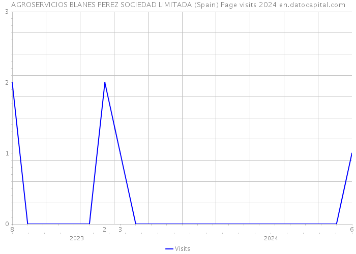 AGROSERVICIOS BLANES PEREZ SOCIEDAD LIMITADA (Spain) Page visits 2024 