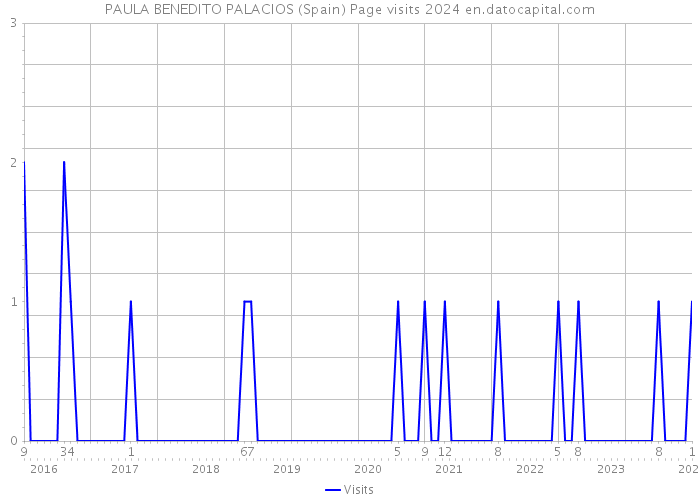 PAULA BENEDITO PALACIOS (Spain) Page visits 2024 