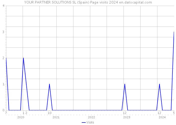 YOUR PARTNER SOLUTIONS SL (Spain) Page visits 2024 