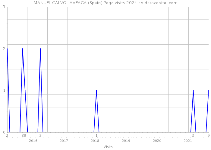 MANUEL CALVO LAVEAGA (Spain) Page visits 2024 