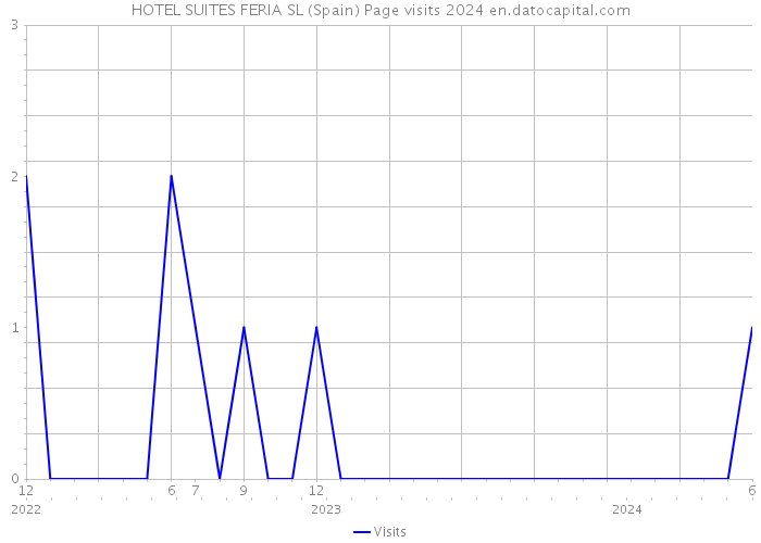 HOTEL SUITES FERIA SL (Spain) Page visits 2024 
