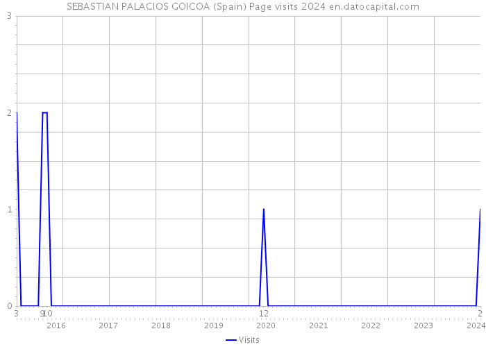 SEBASTIAN PALACIOS GOICOA (Spain) Page visits 2024 