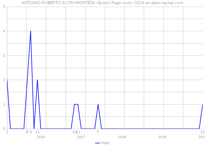ANTONIO ROBERTO ACON MONTESA (Spain) Page visits 2024 