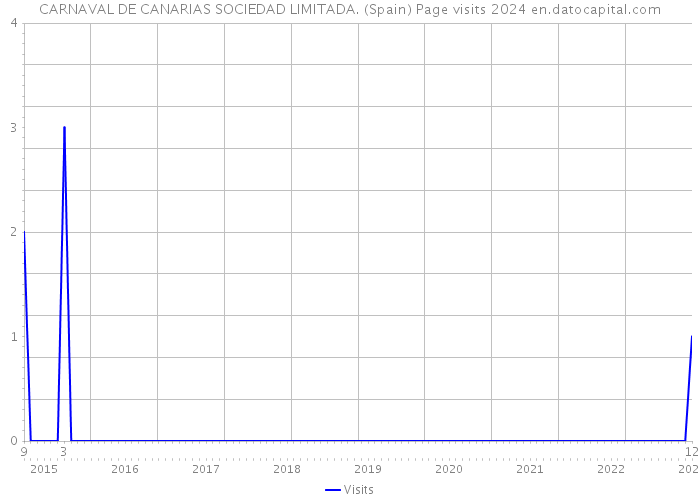 CARNAVAL DE CANARIAS SOCIEDAD LIMITADA. (Spain) Page visits 2024 