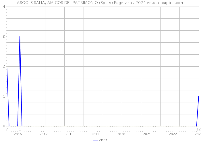 ASOC BISALIA, AMIGOS DEL PATRIMONIO (Spain) Page visits 2024 