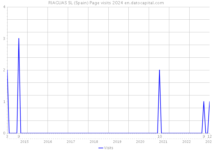 RIAGUAS SL (Spain) Page visits 2024 