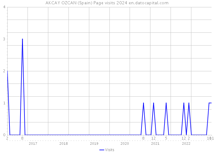 AKCAY OZCAN (Spain) Page visits 2024 