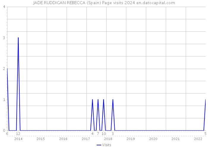 JADE RUDDIGAN REBECCA (Spain) Page visits 2024 