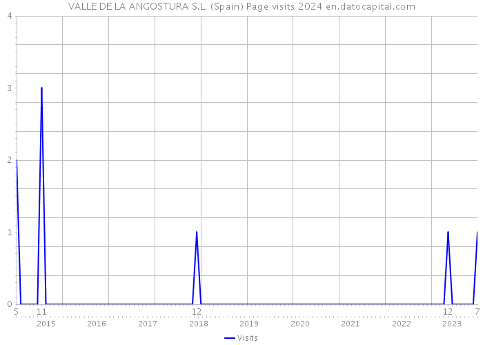 VALLE DE LA ANGOSTURA S.L. (Spain) Page visits 2024 
