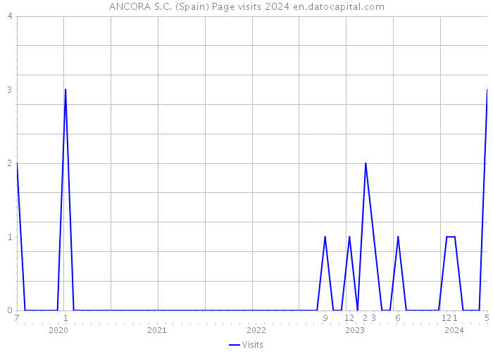 ANCORA S.C. (Spain) Page visits 2024 