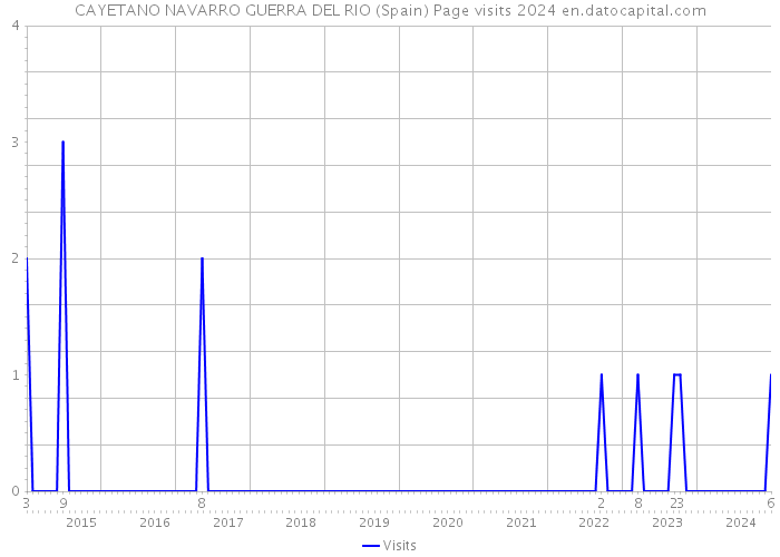 CAYETANO NAVARRO GUERRA DEL RIO (Spain) Page visits 2024 