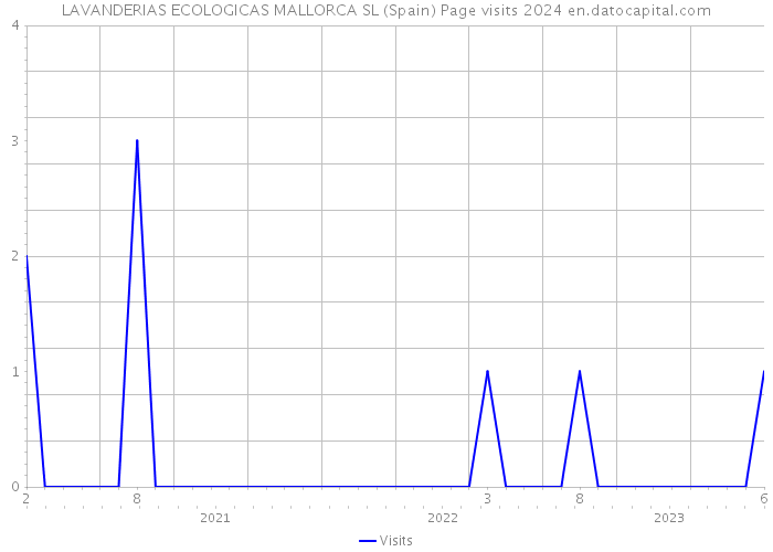 LAVANDERIAS ECOLOGICAS MALLORCA SL (Spain) Page visits 2024 