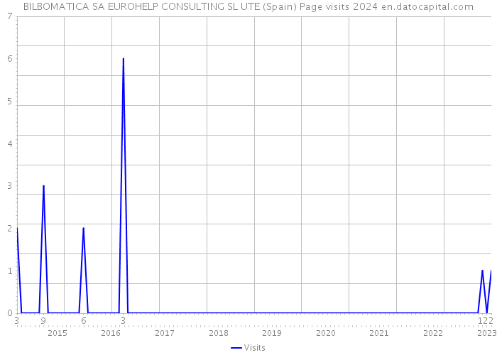 BILBOMATICA SA EUROHELP CONSULTING SL UTE (Spain) Page visits 2024 