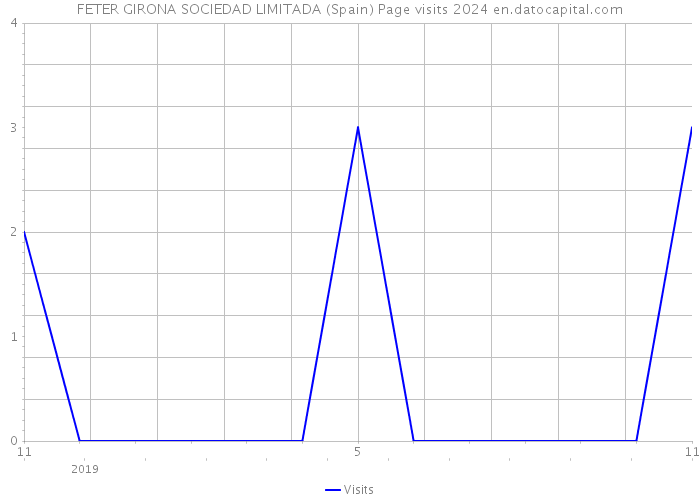 FETER GIRONA SOCIEDAD LIMITADA (Spain) Page visits 2024 