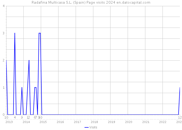 Radafina Multicasa S.L. (Spain) Page visits 2024 