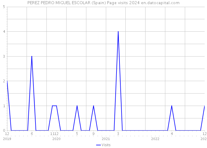 PEREZ PEDRO MIGUEL ESCOLAR (Spain) Page visits 2024 