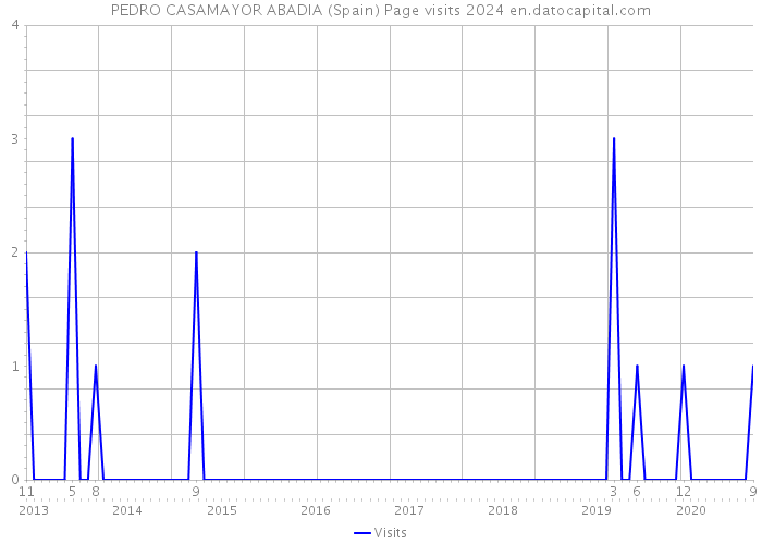 PEDRO CASAMAYOR ABADIA (Spain) Page visits 2024 