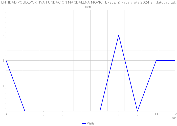 ENTIDAD POLIDEPORTIVA FUNDACION MAGDALENA MORICHE (Spain) Page visits 2024 