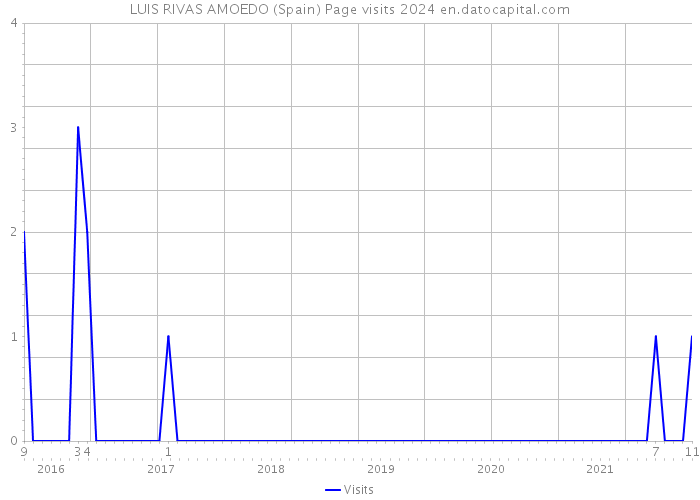 LUIS RIVAS AMOEDO (Spain) Page visits 2024 