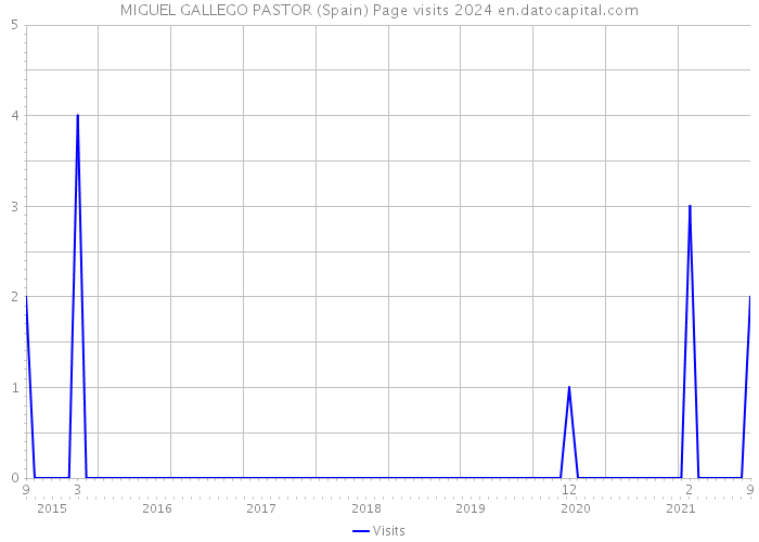 MIGUEL GALLEGO PASTOR (Spain) Page visits 2024 