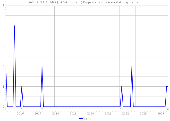 DAVID DEL OLMO JUANAS (Spain) Page visits 2024 