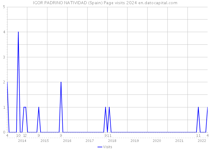 IGOR PADRINO NATIVIDAD (Spain) Page visits 2024 
