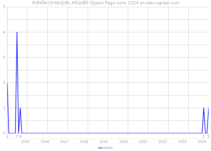 SURIÑACH MIQUEL ARQUES (Spain) Page visits 2024 