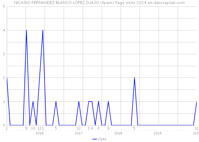 NICASIO FERNANDEZ BLANCO LOPEZ ZUAZO (Spain) Page visits 2024 