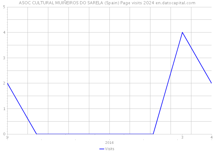 ASOC CULTURAL MUIÑEIROS DO SARELA (Spain) Page visits 2024 