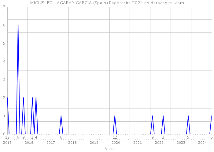 MIGUEL EGUIAGARAY GARCIA (Spain) Page visits 2024 