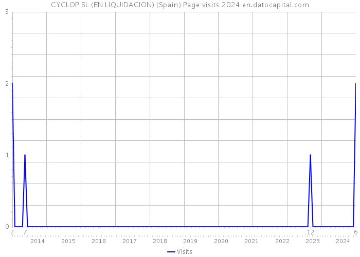 CYCLOP SL (EN LIQUIDACION) (Spain) Page visits 2024 