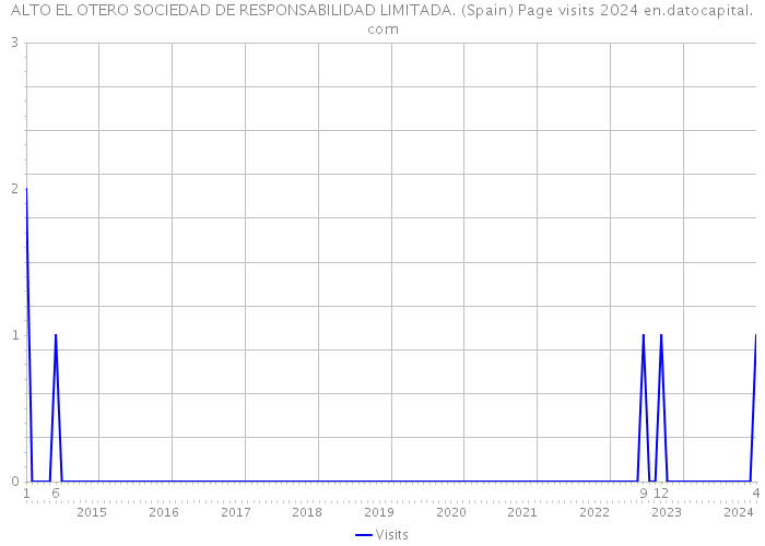 ALTO EL OTERO SOCIEDAD DE RESPONSABILIDAD LIMITADA. (Spain) Page visits 2024 