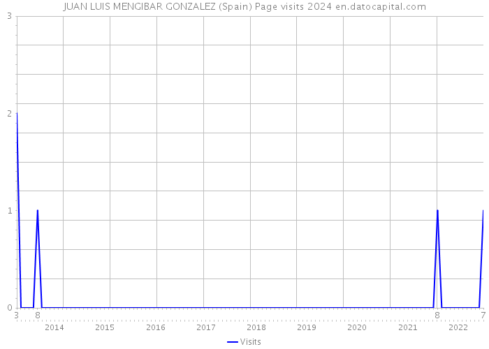 JUAN LUIS MENGIBAR GONZALEZ (Spain) Page visits 2024 