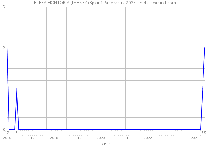 TERESA HONTORIA JIMENEZ (Spain) Page visits 2024 