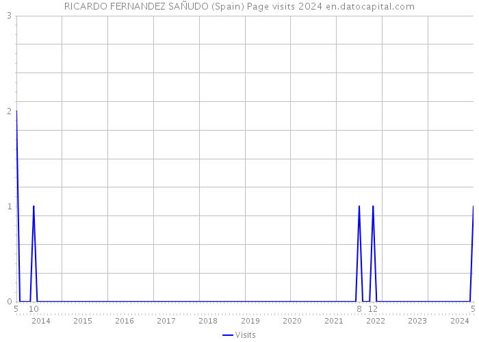 RICARDO FERNANDEZ SAÑUDO (Spain) Page visits 2024 