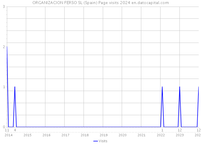 ORGANIZACION FERSO SL (Spain) Page visits 2024 