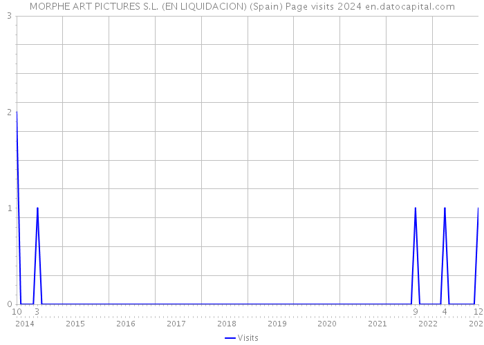 MORPHE ART PICTURES S.L. (EN LIQUIDACION) (Spain) Page visits 2024 