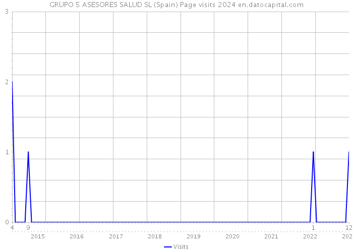 GRUPO 5 ASESORES SALUD SL (Spain) Page visits 2024 