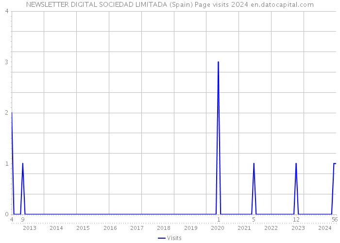 NEWSLETTER DIGITAL SOCIEDAD LIMITADA (Spain) Page visits 2024 